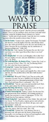 31 Ways to Praise 50-pack (Prayer Cards)