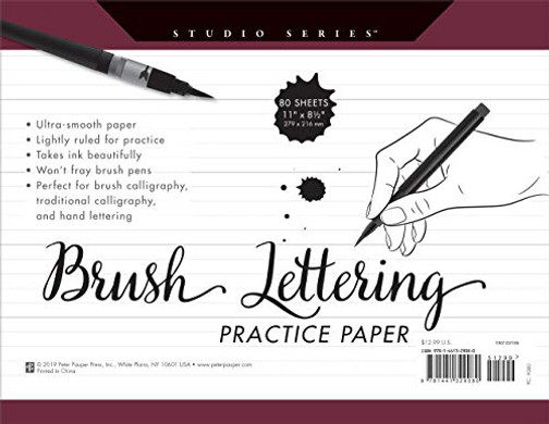 Studio Series Brush Lettering Practice Paper (Pad)