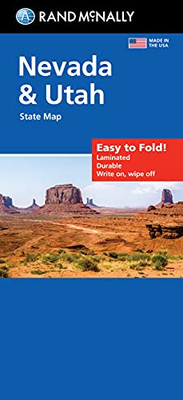 Rand McNally Easy To Fold: Nevada & Utah State Laminated Map