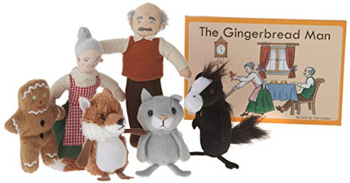 The Puppet Company Traditional Story Sets The Gingerbread Man Book and Finger Puppets Set