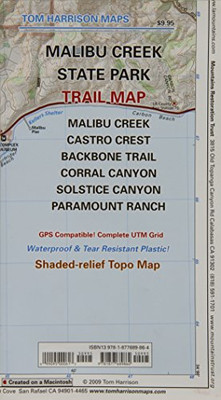 Malibu Creek State Park Trail Map (Tom Harrison Maps)