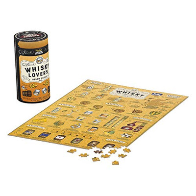 Ridley's Whisky Lover's 500-Piece Jigsaw Puzzle  Whisky Puzzle with Informational Image, Sturdy Storage Tube Included  Activity Puzzle  Makes a Great Gift