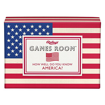 Ridleys How Well Do You Know America Trivia Card Game  Quiz Game for Kids and Adults  2+ Players  Includes 140 Unique Questions Cards  Fun Family Game  Makes a Great Gift