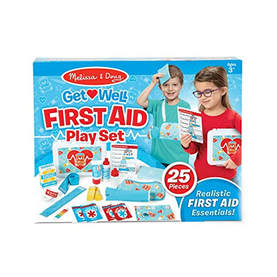 Melissa & Doug Get Well First Aid Kit Play Set  25 Toy Pieces