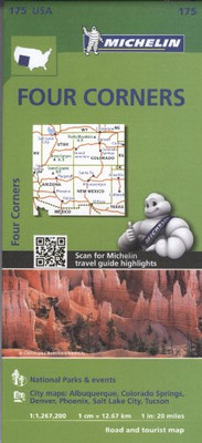 Michelin USA Four Corners Map 175 (Michelin Zoom USA Maps)