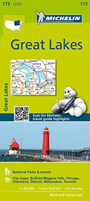 Michelin USA Great Lakes Map 173 (Michelin Zoom USA Maps)