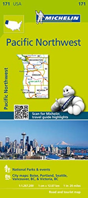 Michelin USA Pacific Northwest Map 171 (Michelin Zoom USA Maps)