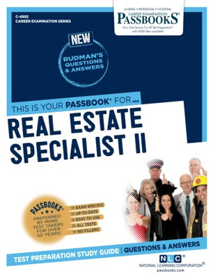 Real Estate Specialist Ii (C-4992) : Passbooks Study Guide