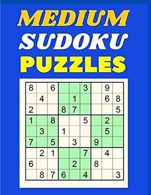 Sudoku Puzzles Medium Level : Large Print Book With Solution - One Sudoku Per Page