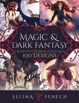 Magic And Dark Fantasy Coloring Collection : 100 Designs