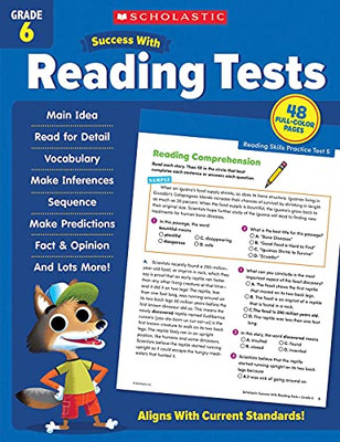 Scholastic Success With Reading Tests Grade 6