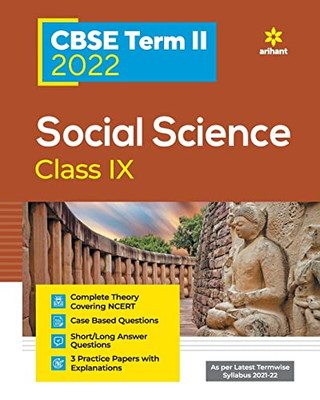 Arihant Cbse Social Science Term 2 Class 9 For 2022 Exam (Cover Theory And Mcqs)