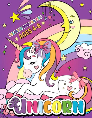 Unicorn Coloring Book : Magical Unicorn Coloring Book For Kids Age 4-8