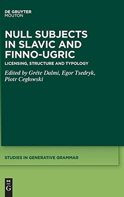 Null Subjects In Slavic And Finno-Ugric : Licensing, Structure And Typology