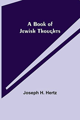 A Book Of Jewish Thoughts