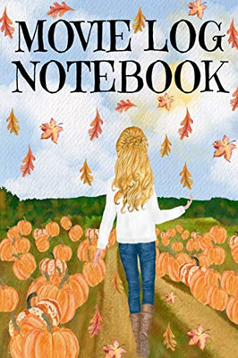 Movie Log Notebook: Holliday Hallmark Movie Watching Journal For Women Who Love Indian Summer, Watching Nature & Films - Personal Gift For Wife, Girl ... Portrait Of Woman Print With Cute Sa