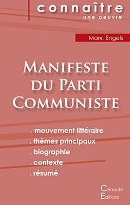 Fiche De Lecture Manifeste Du Parti Communiste De Karl Marx (Analyse Philosophique De Référence Et Résumé Complet) (French Edition)