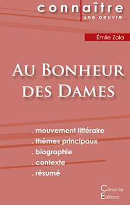 Fiche De Lecture Au Bonheur Des Dames De Émile Zola (Analyse Littéraire De Référence Et Résumé Complet) (French Edition)