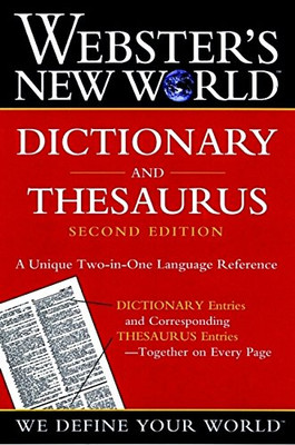 Webster's New World Dictionary and Thesaurus, 2nd Edition (Paper Edition)