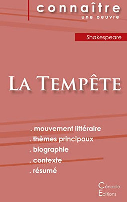 Fiche De Lecture La Tempête De William Shakespeare (Analyse Littéraire De Référence Et Résumé Complet) (French Edition)