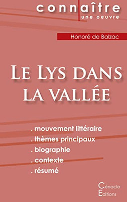 Fiche De Lecture Le Lys Dans La Vallée De Balzac (Analyse Littéraire De Référence Et Résumé Complet) (French Edition)