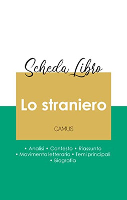 Scheda Libro Lo Straniero Di Albert Camus (Analisi Letteraria Di Riferimento E Riassunto Completo) (Italian Edition)