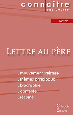 Fiche De Lecture Lettre Au Père De Kafka (Analyse Littéraire De Référence Et Résumé Complet) (French Edition)