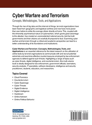 Cyber Warfare And Terrorism: Concepts, Methodologies, Tools, And Applications, Vol 2