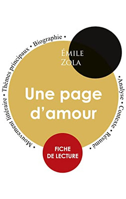 Fiche De Lecture Une Page D'Amour (Étude Intégrale) (French Edition)