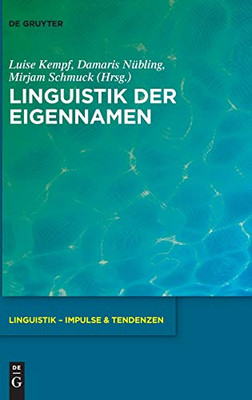 Linguistik Der Eigennamen (Issn) (German Edition) (Issn, 88)