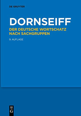 Der Deutsche Wortschatz Nach Sachgruppen (German Edition)