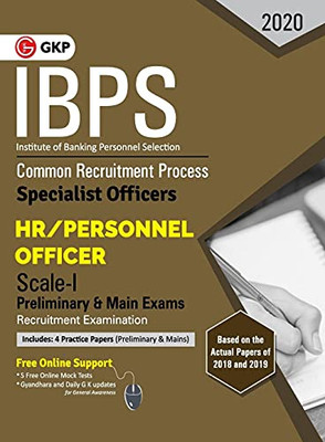 Ibps 2020: Specialist Officers - Hr/Personnel Officer Scale I (Preliminary & Mains)- Guide