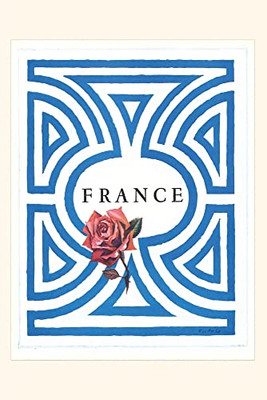 Vintage Journal France With Rose Poster