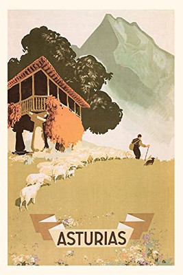 Vintage Journal Asturias, Spain Travel Poster
