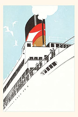 Vintage Journal Travelers On Deck Of Ocean Liner