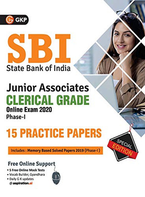 Sbi 2020: Clerical Grade Ph I Junior Associates - 15 Practice Sets