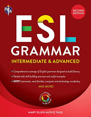 Esl Grammar: Intermediate & Advanced (English As A Second Language Series)