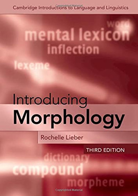 Introducing Morphology (Cambridge Introductions To Language And Linguistics) - Hardcover