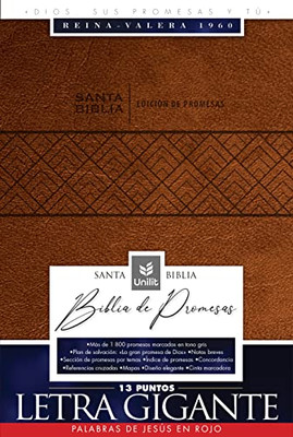 Santa Biblia de Promesas Reina Valera 1960 Letra Gigante 13 puntos | Café (Spanish Edition)