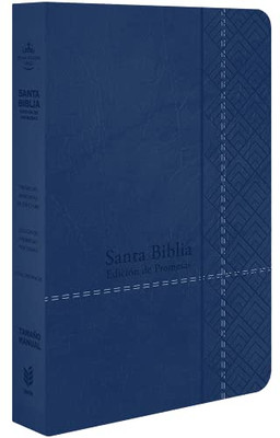 Santa Biblia de Promesas Reina Valera 1960 Tamaño Manual Letra Grande | Azul (Spanish Edition)