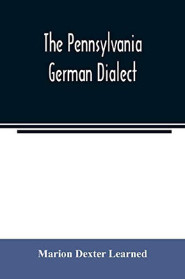 The Pennsylvania German dialect