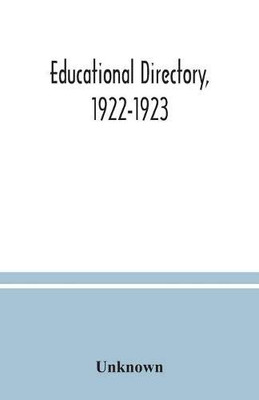 Educational directory, 1922-1923