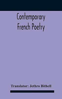 Contemporary French Poetry - Hardcover