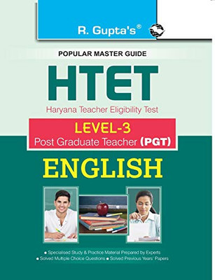 HTET (PGT) Post Graduate Teacher (Level3) English Exam Guide