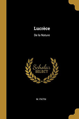 Lucrèce: De la Nature - Paperback