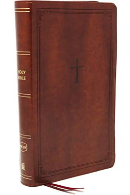 NKJV, End-of-Verse Reference Bible, Compact, Leathersoft, Brown, Red Letter, Comfort Print: Holy Bible, New King James Version