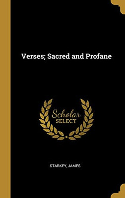 Verses; Sacred and Profane - Hardcover