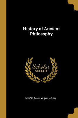 History of Ancient Philosophy - Paperback