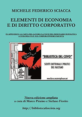 Elementi di Economia e di Diritto Corporativo (Italian Edition)