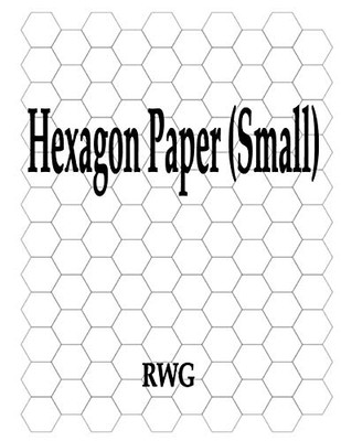 Hexagon Paper (Small): 50 Pages 8.5" X 11"